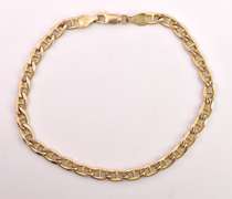Classic Mariner Chain Bracelet in Yellow Gold