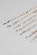 Sterling Silver - Italy Stamped - Hollow Rope Lot - 7 Chains - 4mm Wide - 30 Inches Each