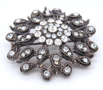 Cubic zirconia Brooch