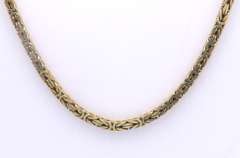 Vintage Italian Gold Plated Byzantine Necklace