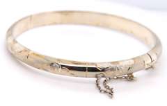Vintage 925 Sterling Silver Bangle Bracelet