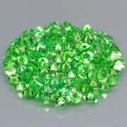 Brilliant! 3.86ct untreated apple green Tsavorite set