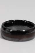 8mm Ceramic Wedding Band w/ Stripe Size 9