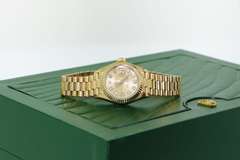 All Original18kt Presidential Rolex with Diamonds