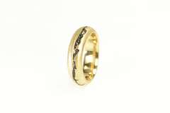 18K Yellow Gold Douglas Zaruba Designer Fracture Wedding Ring
