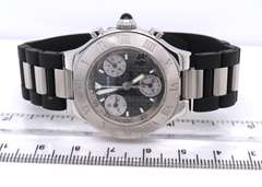 Cartier 21 Chronoscaph Quartz 32mm Black Rubber Strap Watch