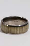 8mm Titanium Wedding Band w/Wood Inlay Size 10