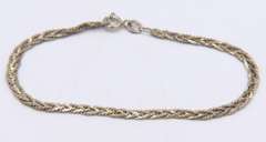 Set of Vintage 925 Sterling Silver Twisted Necklace and Matching Bracelet