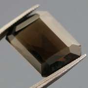Gem grade! 8.46ct emerald cut Smoky Quartz
