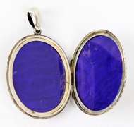 Exquisite Large Antique English Sterling Locket