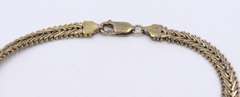 Set of Vintage Italian 925 Sterling Silver Braided Necklace with Bracelet