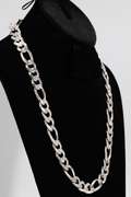Italian .925 Sterling Silver 14mm Figaro Link Chain 24 Inches