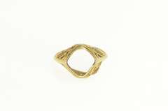 10K Yellow Gold Ornate Art Deco Filigree Statement Setting Ring