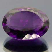 Real! Untreated violet Amethyst weighing 36.18 carats
