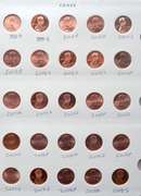 Full Red BU Memorial Cent Set 1959-2013