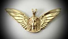 Wonderful 14K Egyptian Revival-Style Pendant