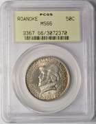 1937 Roanoke Commemorative Half Dollar PCGS MS66