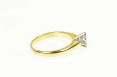 18K Yellow Gold 0.35 Ct Marquise Diamond Solitaire Engagement Ring