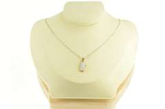 14K Yellow Gold Oval Natural Opal Statement Pendant