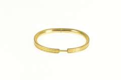 Gold Filled Grooved Pattern Retro Childs Bangle Bracelet