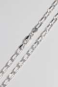 Italian .925 Sterling Silver 4mm Paperclip Chain 16 Inches