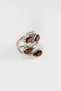 Sterling Silver Natural Garnet Gemstone Ring Size 7