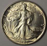 1945 Walking Liberty Half Dollar BU