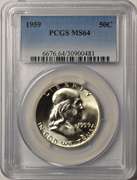 1959 Franklin Half Dollar PCGS MS64