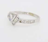 Unique Diamond Fan Ring made in 14k White Gold