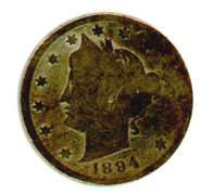 1894 Liberty 'V' Nickel