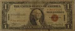 Series 1935A $1 Silver Certificate Hawaii WW2 Emergency Note