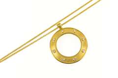 22K Yellow Gold 0.88 Ctw Diamond $20 Double Eagle Coin Bezel Necklace