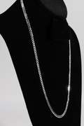 .925 Sterling Silver 4.5mm Super Flat Diamond Cut Curb Chain 24 Inches