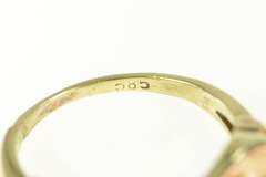 14K Yellow Gold 0.30 Ctw 1940's Diamond Ornate Statement Ring