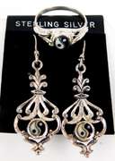 Sterling Filigree Ying & Yang Earrings & Ring