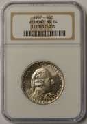1927 Vermont Commemorative Half Dollar NGC MS64