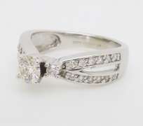 Kate McCullar Split Shank Diamond Engagement Ring