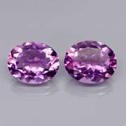 Glittering 7.92ct violet Amethyst pair