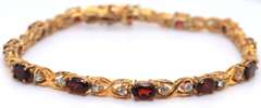 Vintage Sterling Silver Cubic Zirconia Bracelet