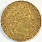 Real sharp 1851-A French Republic 20 Francs Gold Piece