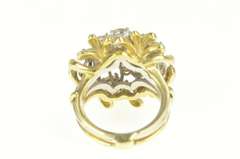 Platinum 3.75 Ctw Ruby Diamond Cluster Engagement Set Ring