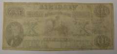 October 15th 1862 $10 Virginia Treasury Note, Circulated.