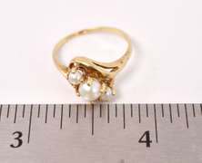 Beautiful Pearl Ring in Yellow Gold