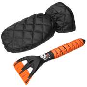 2PCS Snow Shovel Set Windscreen Ice Scraper Gloves