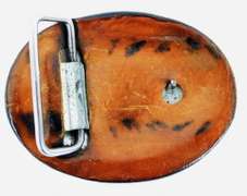 Vintage Armadillo Leather Belt Buckle