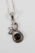 Sterling Silver Black Onyx Gemstone Pendant