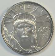 Perfect 2005 $10 Pure Platinum Eagle coin