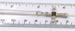 Vintage 925 Sterling Silver Cross Pendant on Chain