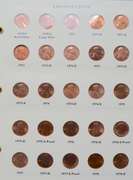 Full Red BU Memorial Cent Set 1959-2013