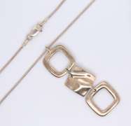 Vintage 925 Sterling Silver Pendant on Snake Chain Necklace